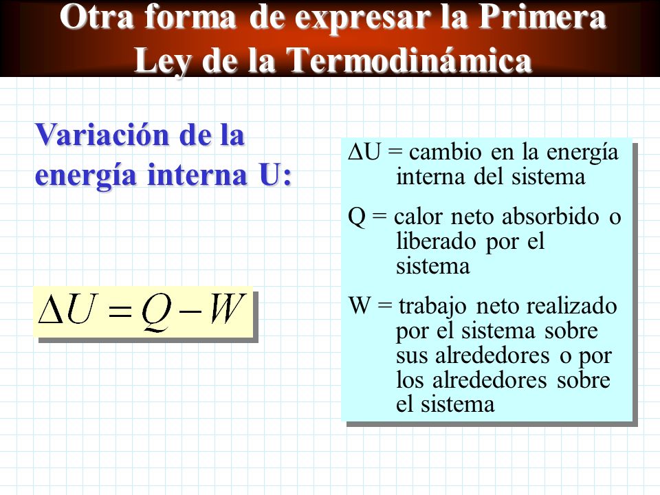 energia calor y trabajo termodinamica